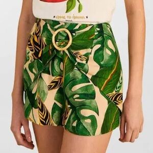 Farm Rio Tropical Leaves Short/Skort